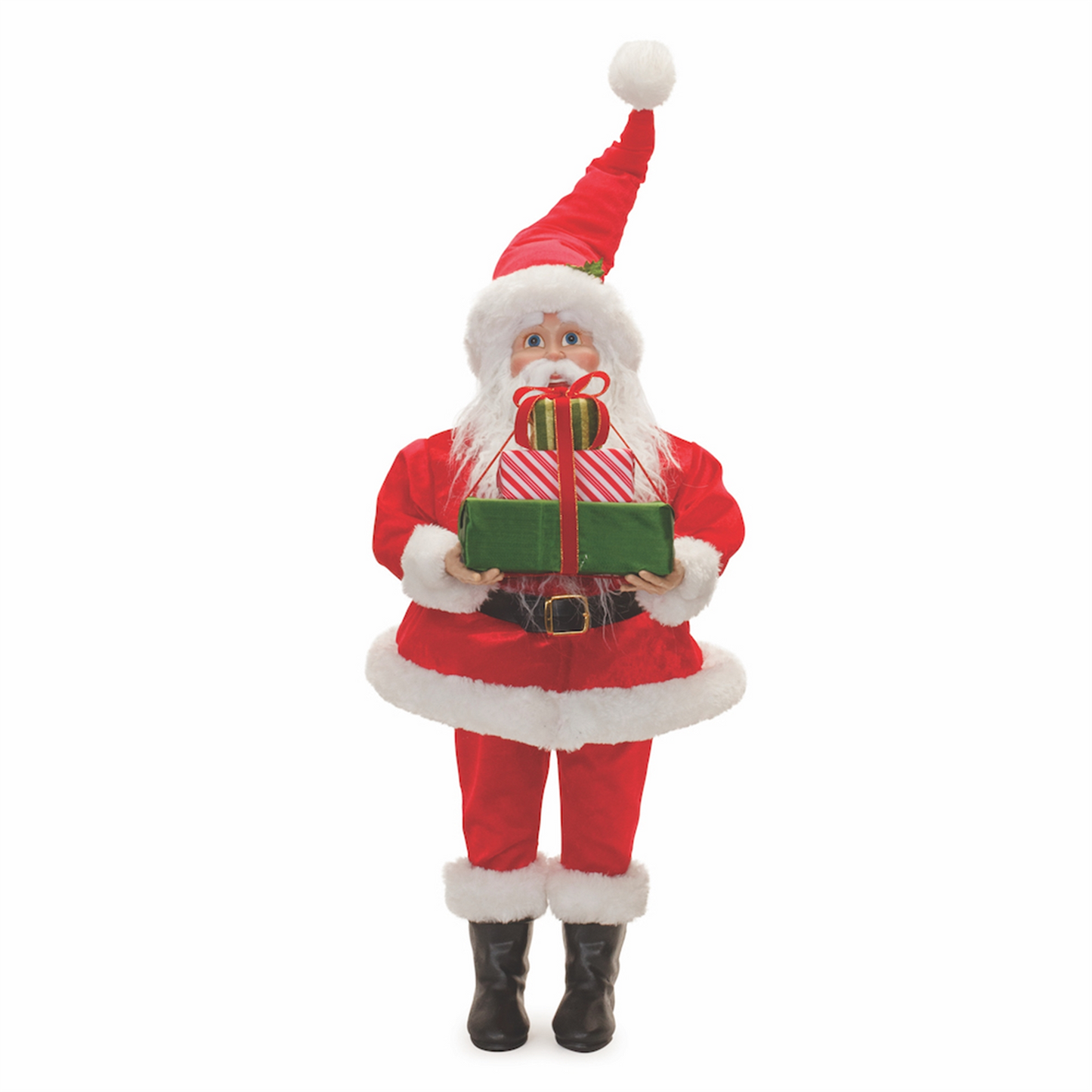 Plush Traditional Santa with Presents 30.5" -Ship Only