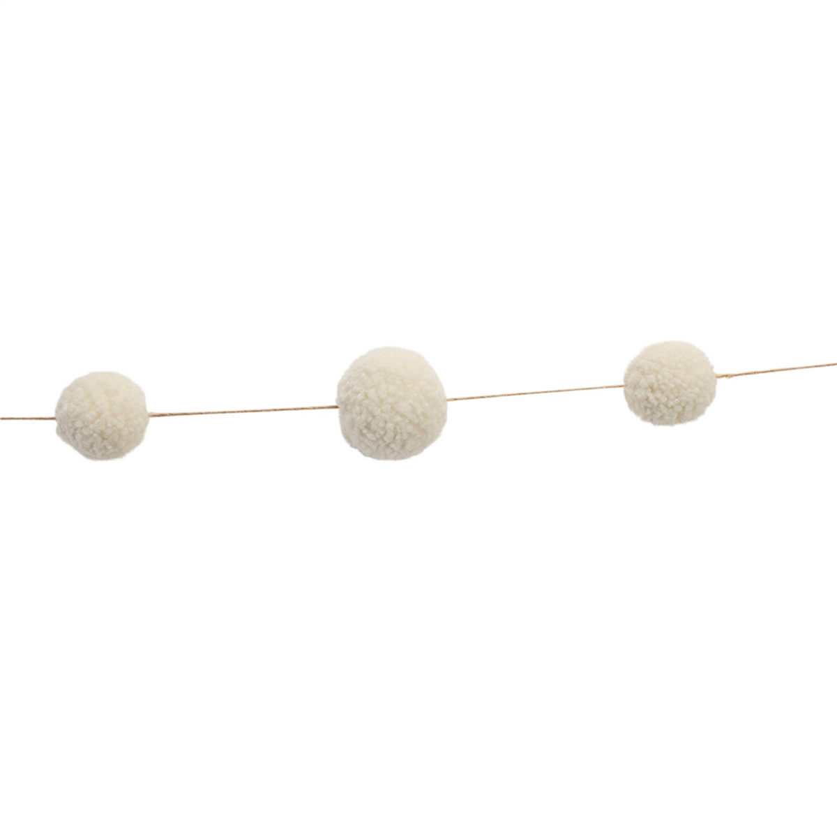 Pom Pom Garland (Set of 2) 6'L Polyester -Ship Only