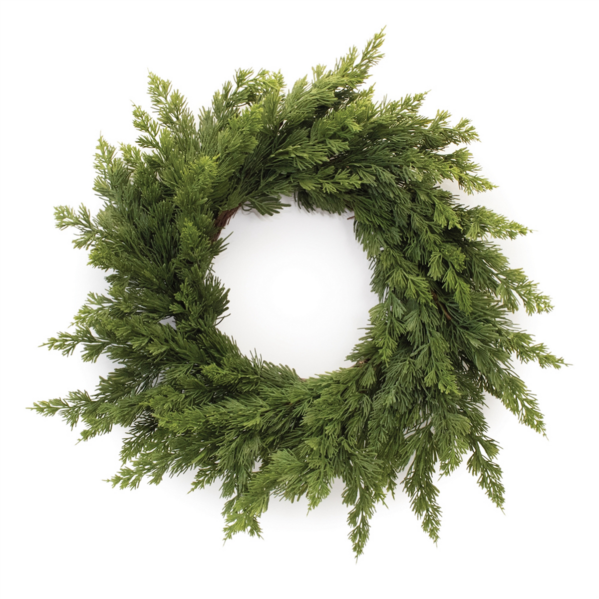 Variegated Pine Wreath 25"D -Ship Only