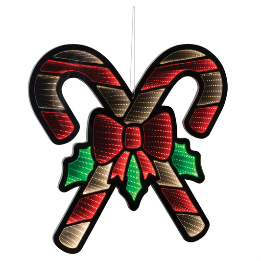 Holiday Candy Cane Ekko Light Display 23.5"L -Ship Only