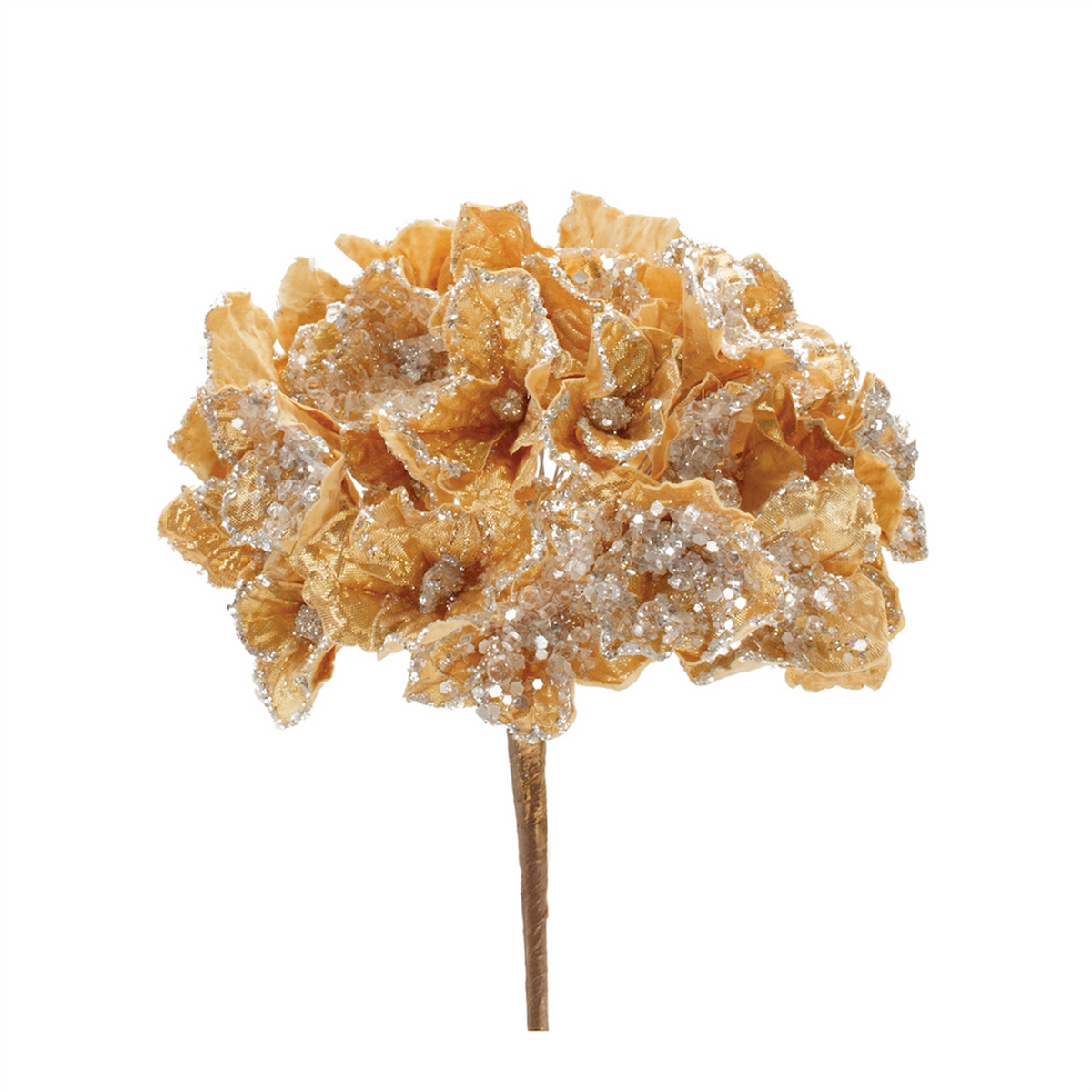 Beaded Hydrangea Flower Stem (Set of 2) -Ship Only
