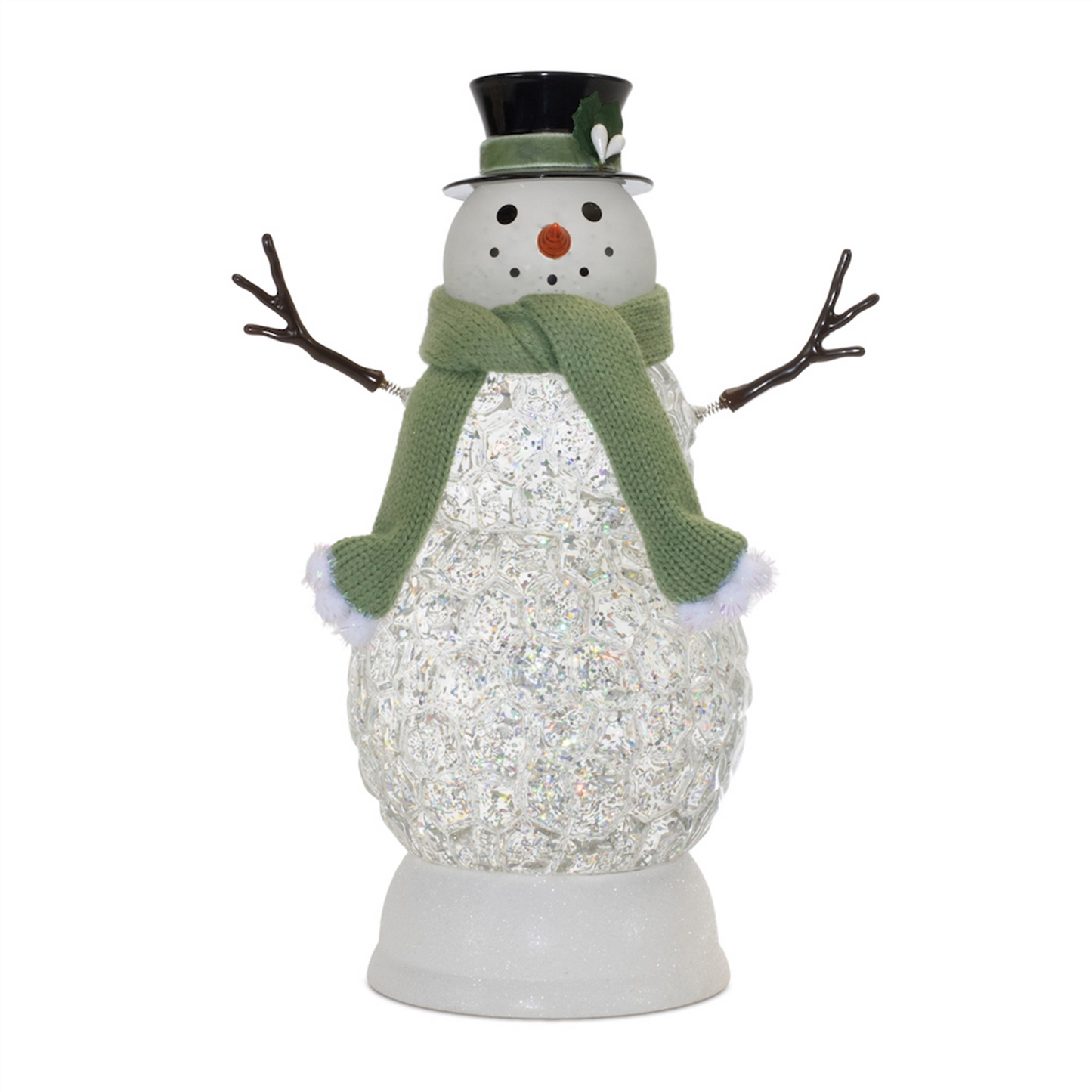 LED Snowman Snow Globe 11"H -Ship Only