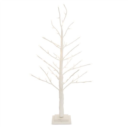 LED Glittered Twig Tree 36"H -Ship Only