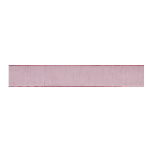 Blush Pink Wired Ribbon (Set of 2) -Ship Only