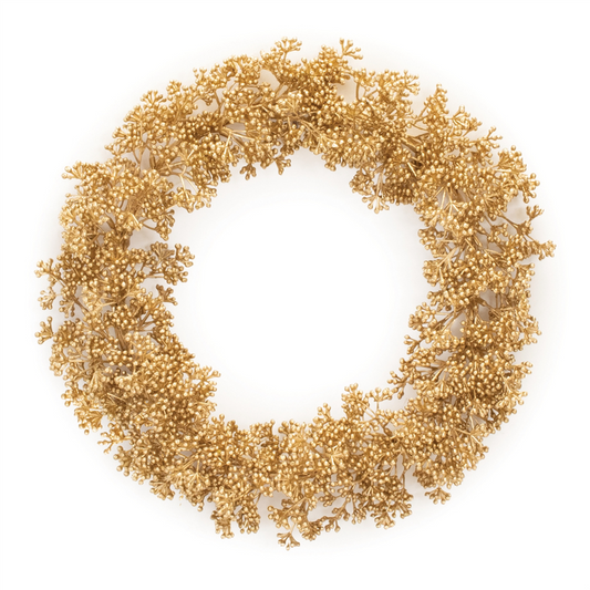 Metallic Berry Wreath 13.5"D -Ship Only
