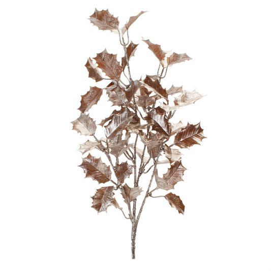Holly Leaf Spray (Set of 6) 24”H Plastic -Ship Only