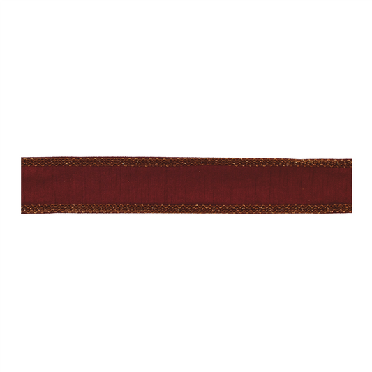 Burgandy Holiday Ribbon 2.5" x 5 Yds. -Ship Only
