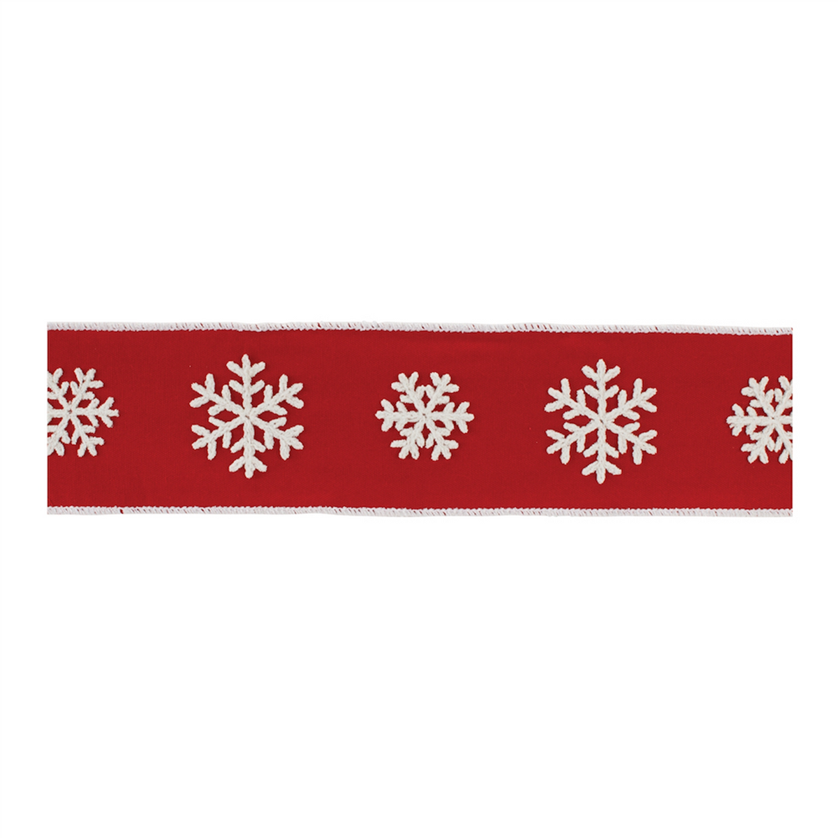 Holiday Snowflake Ribbon 4" x 5 Yds. -Ship Only