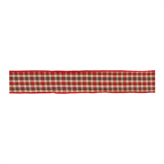 Plaid Holiday Ribbon (Set of 2) -Ship Only