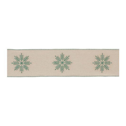 Festive Elegance Wired Cotton Ribbon