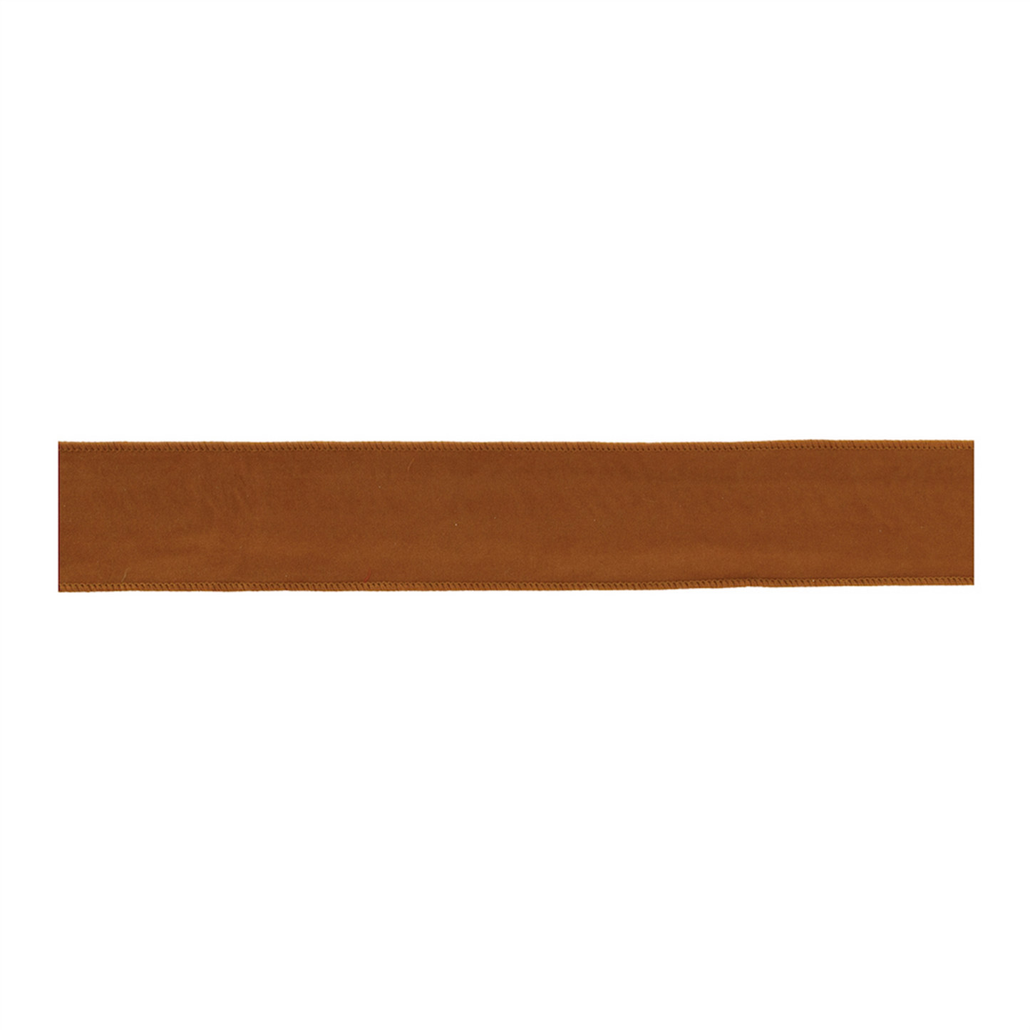 Burnt Orange Polyester Wired Ribbon (Set of 2) -Ship Only