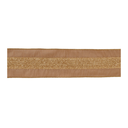 Gold Shimmer Wired Ribbon (Set of 2) -Ship Only