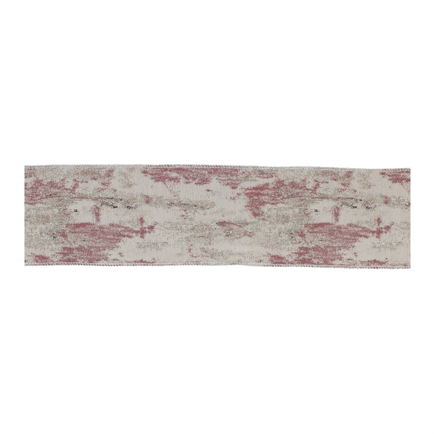 Pink and Silver Shimmer Wired Ribbon (Set of 2) -Ship Only