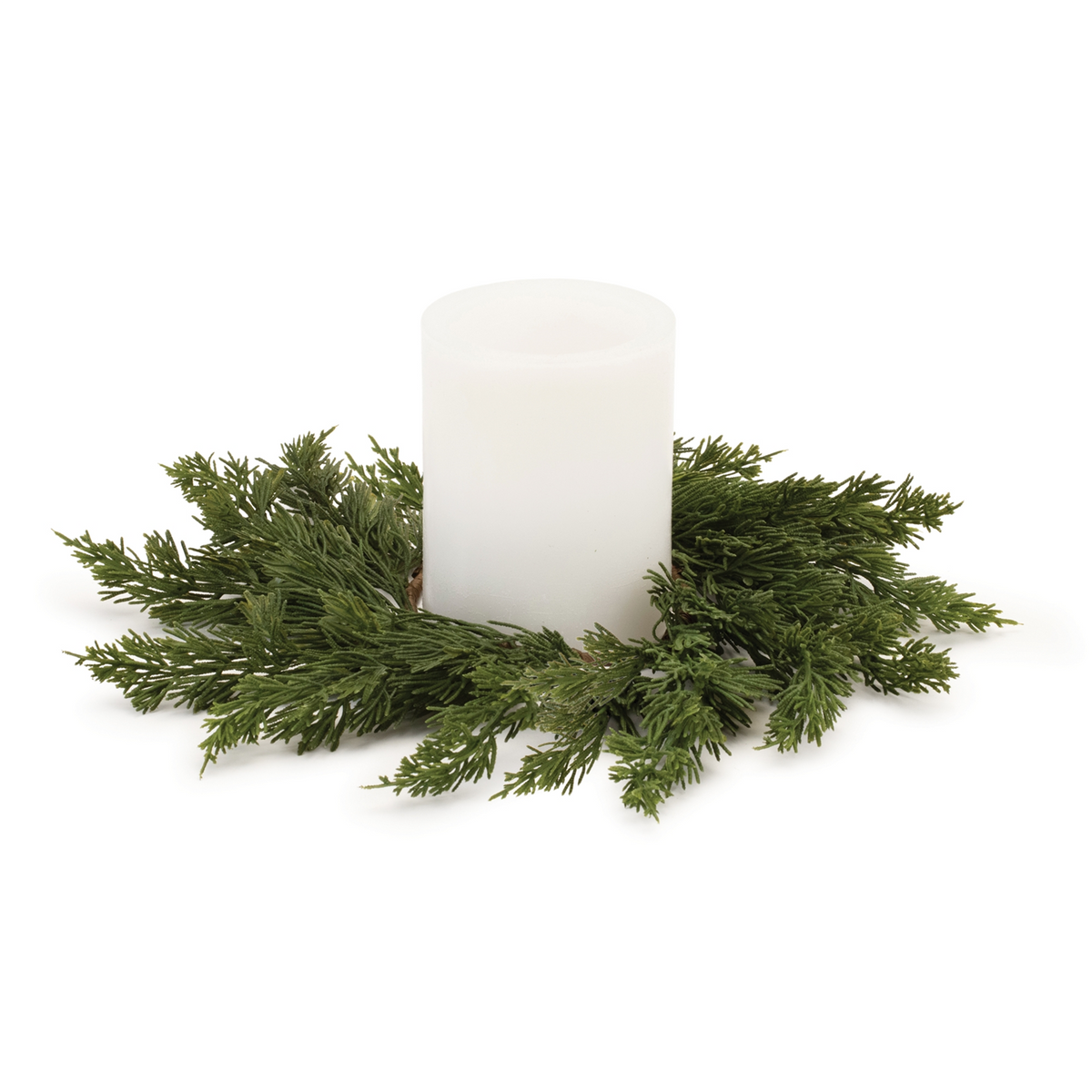 Pine Candle Ring (Set of 2) -Ship Only
