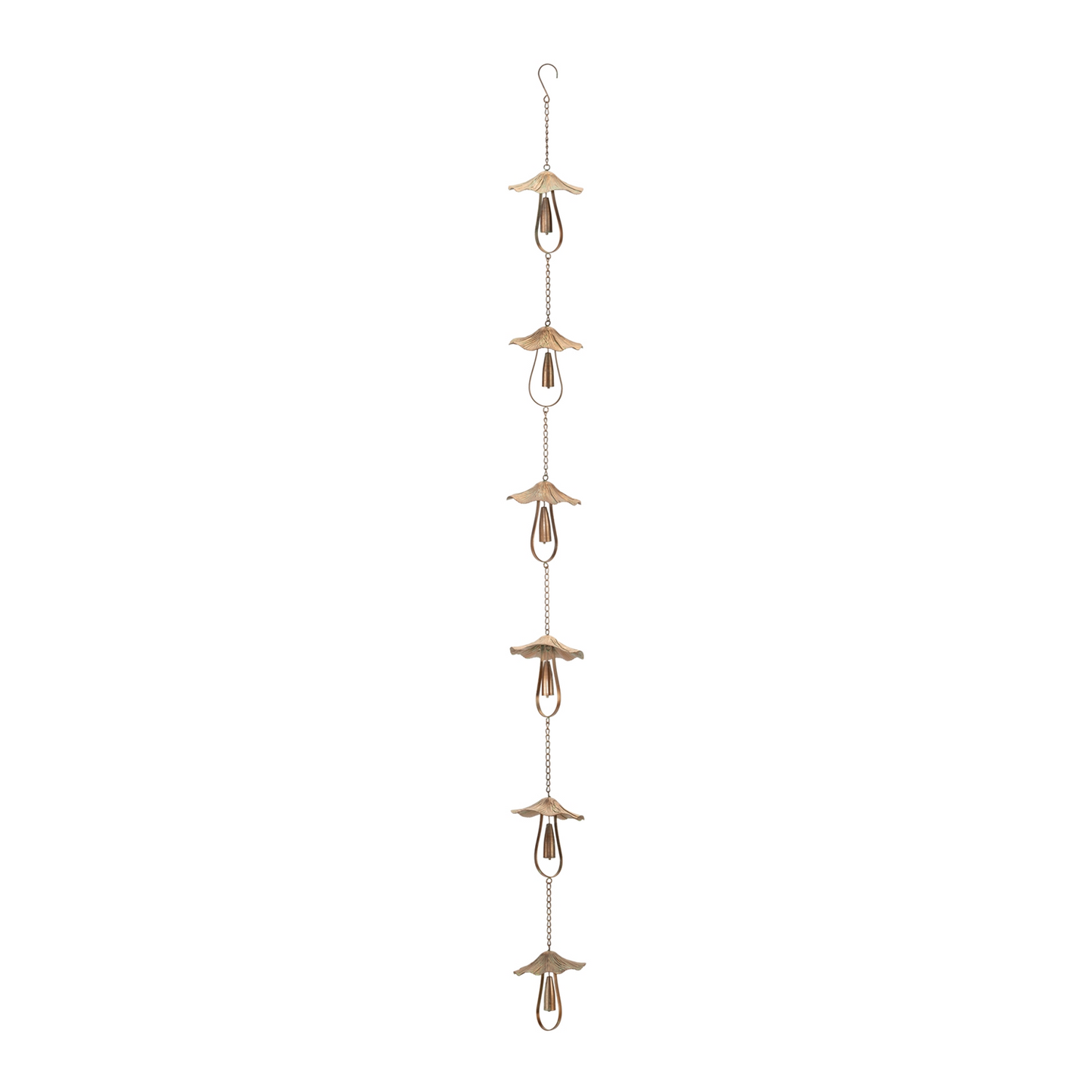 Mushroom Rain Chain 62"L -Ship Only