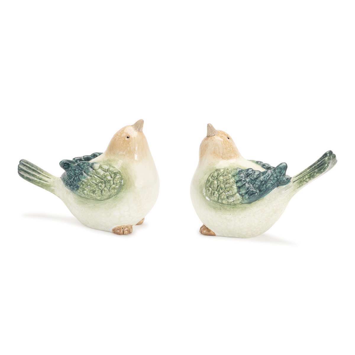 Terra Cotta Bird Figurine (Set of 4) -Ship Only
