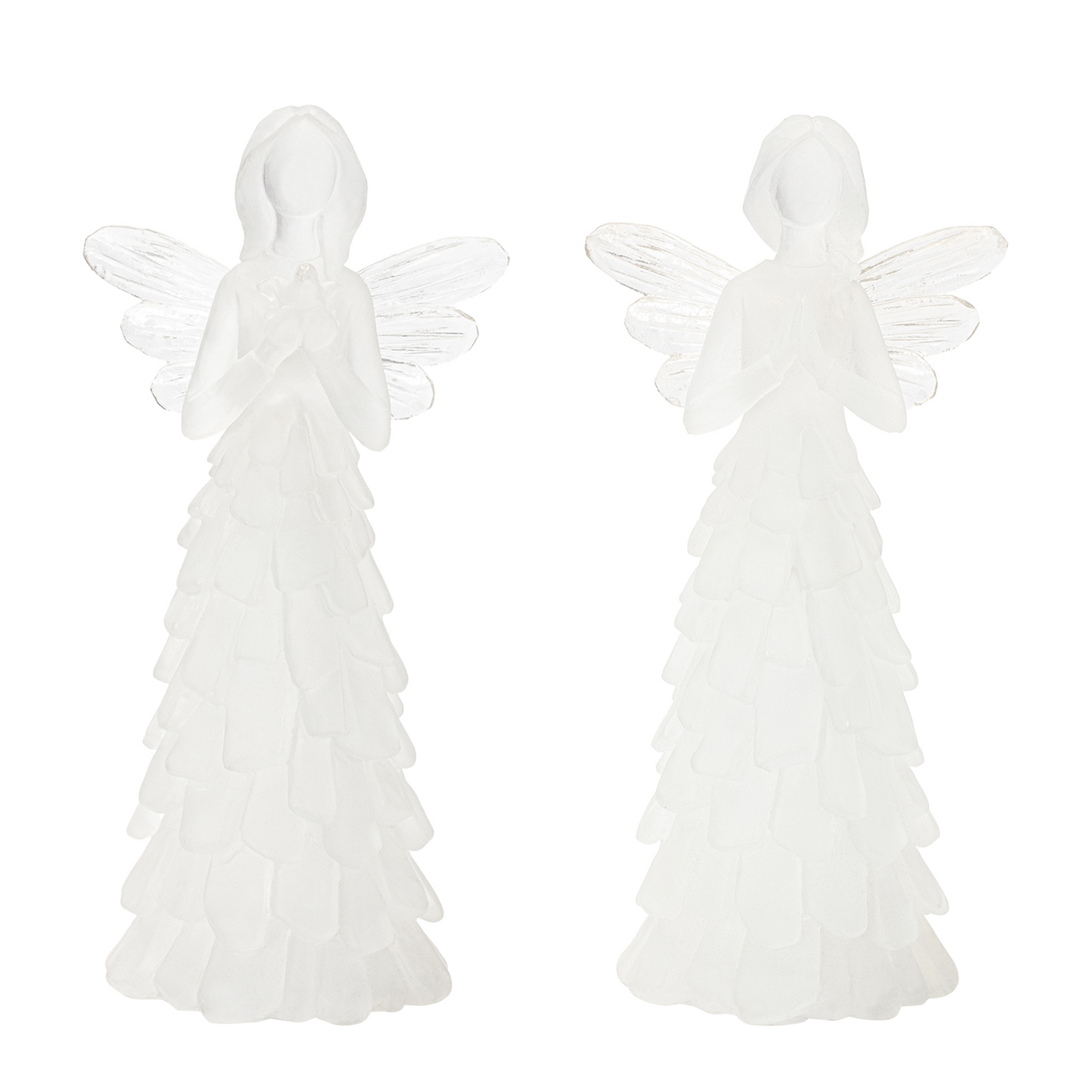 Frosted Angel Figurine (Set of 4) -Ship Only