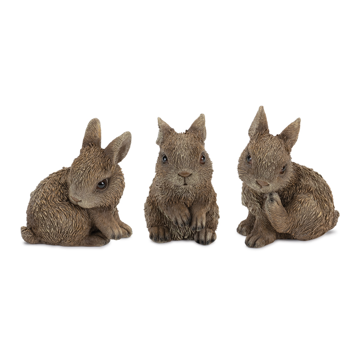 Mini Garden Bunny Rabbit Figurine (Set of 3) -Ship Only