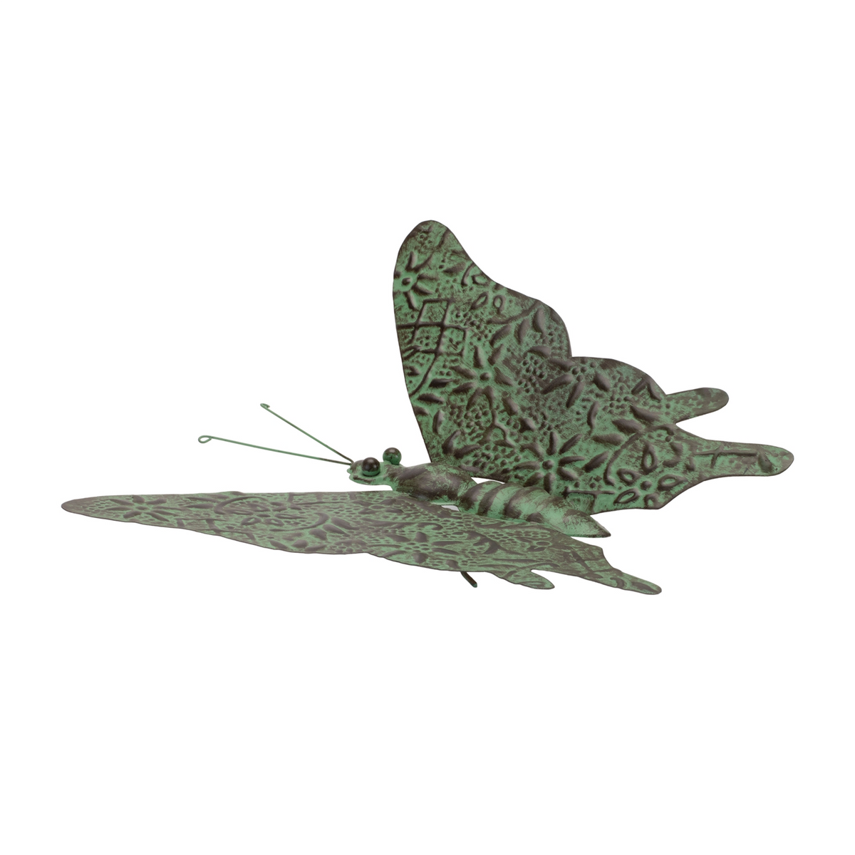 Iron Metal Butterfly Garden Accent 12.5"L -Ship Only