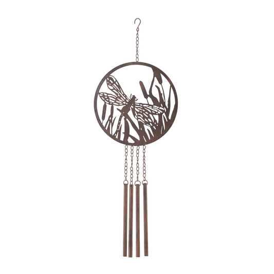 Dragonfly Wind Chime 33”H Metal -Ship Only