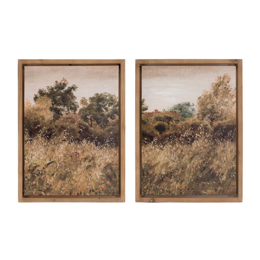 Framed Landscape Canvas Art (Set of 2) -Ship Only