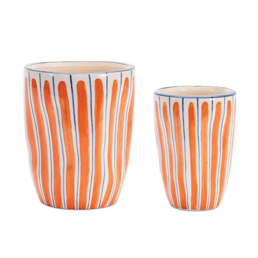 Wavy Stripe Planter (Set of 6) -Ship Only