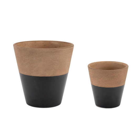 Tapered Two-Tone Planter (Set of 2) -Ship Only