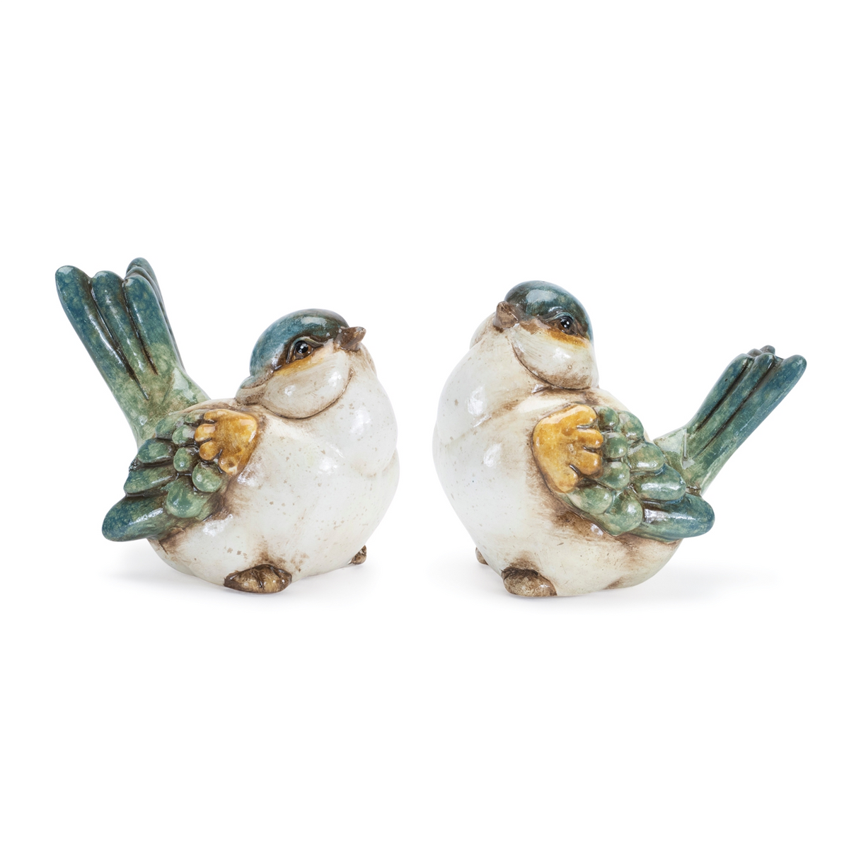 Terra Cotta Bird Figurine (Set of 6) -Ship Only