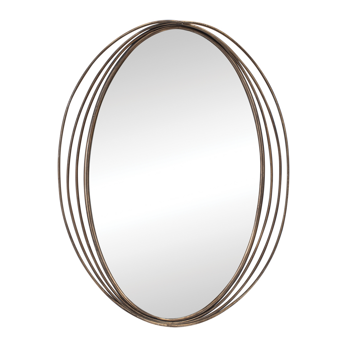 Modern Oval Wall Mirror 30"H -Ship Only