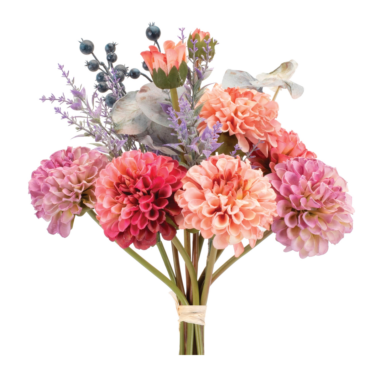 Mixed Zinnia Floral Bouquet (Set of 2) -Ship Only