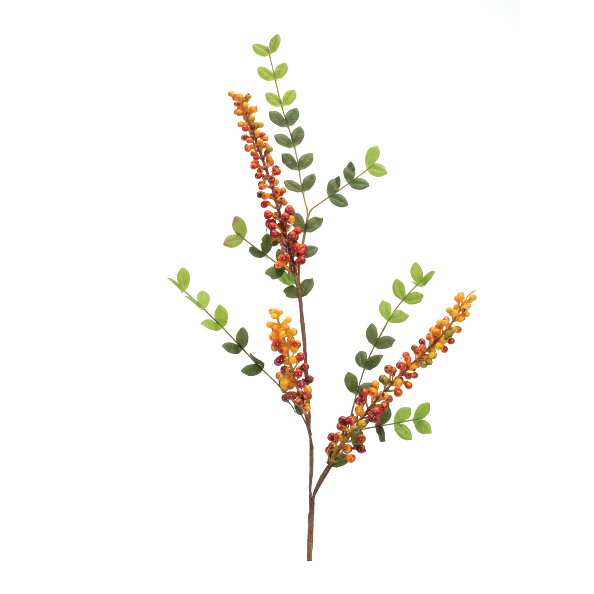 Orange Berry Foliage Spray (Set of 6) -Ship Only