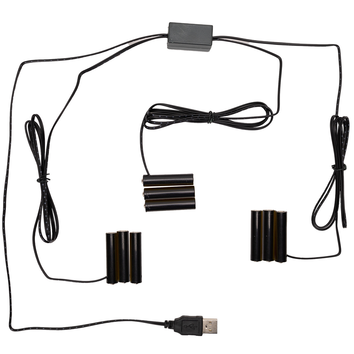 No More Batteries 3 AAA Replacement w/ 3 to 1 Connector (Set of 2) -Ship Only