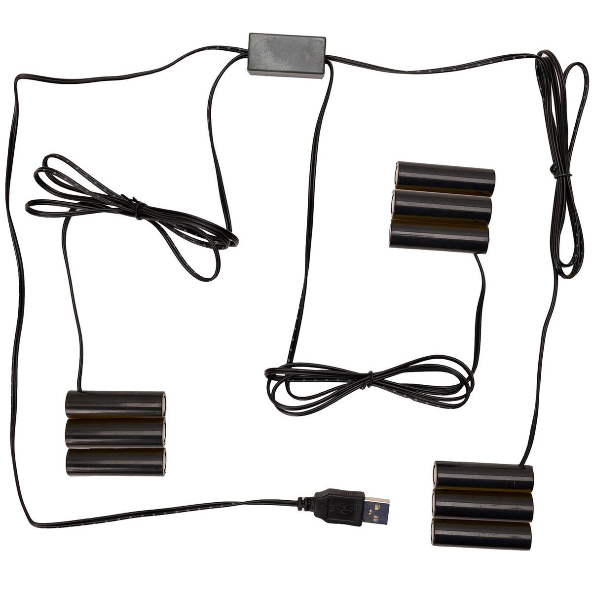 No More Batteries 3 AA Replacement w/ 3 to 1 Connector (Set of 2) -Ship Only