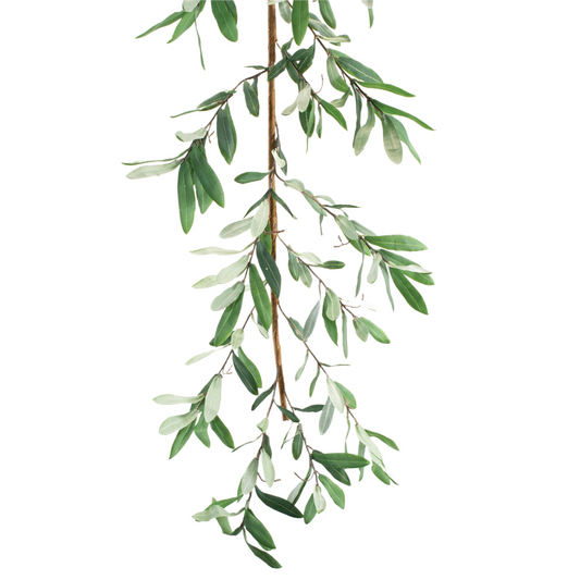 Olive Leaf Garland 5.5'L Polyester -Ship Only