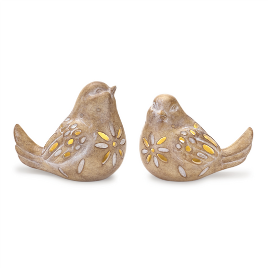 LED Bird Figurine (Set of 2) -Ship Only