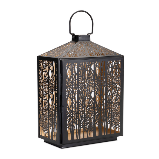 Lantern 11.5"L x 16"H Iron -Ship Only