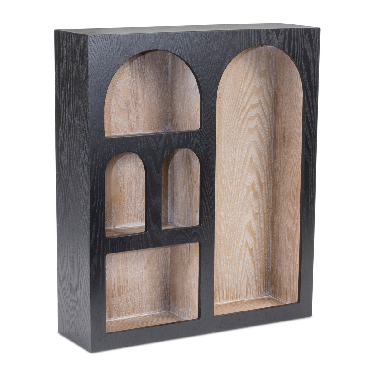 Arched Wood Wall Shelf 22"H -Ship Only