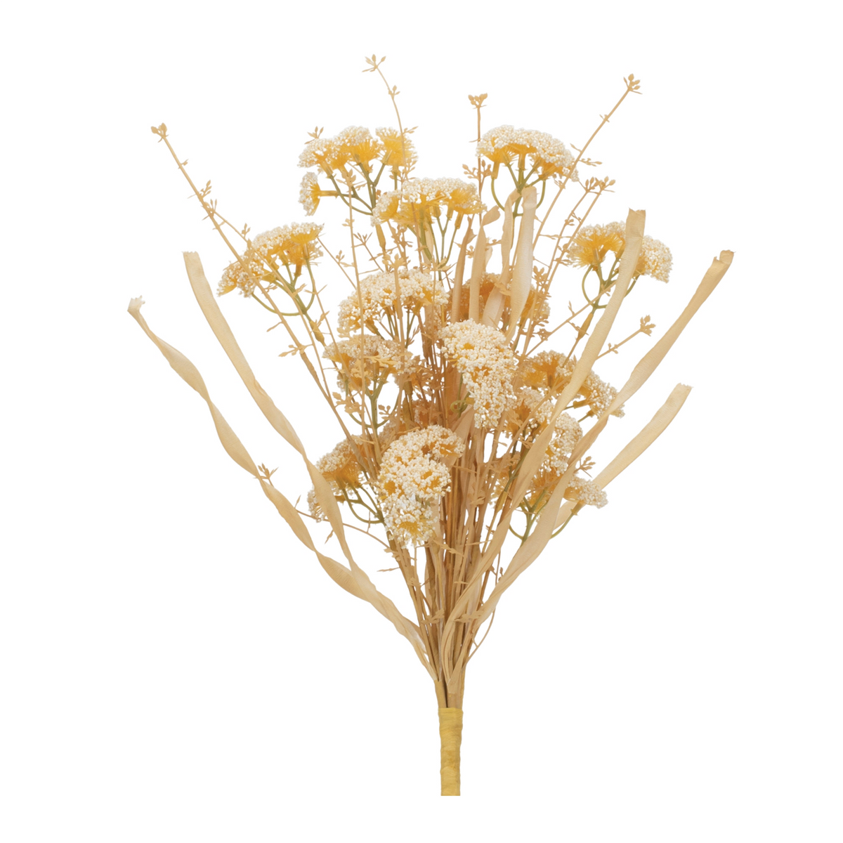 Beige Floral Grass Bush (Set of 2) -Ship Only