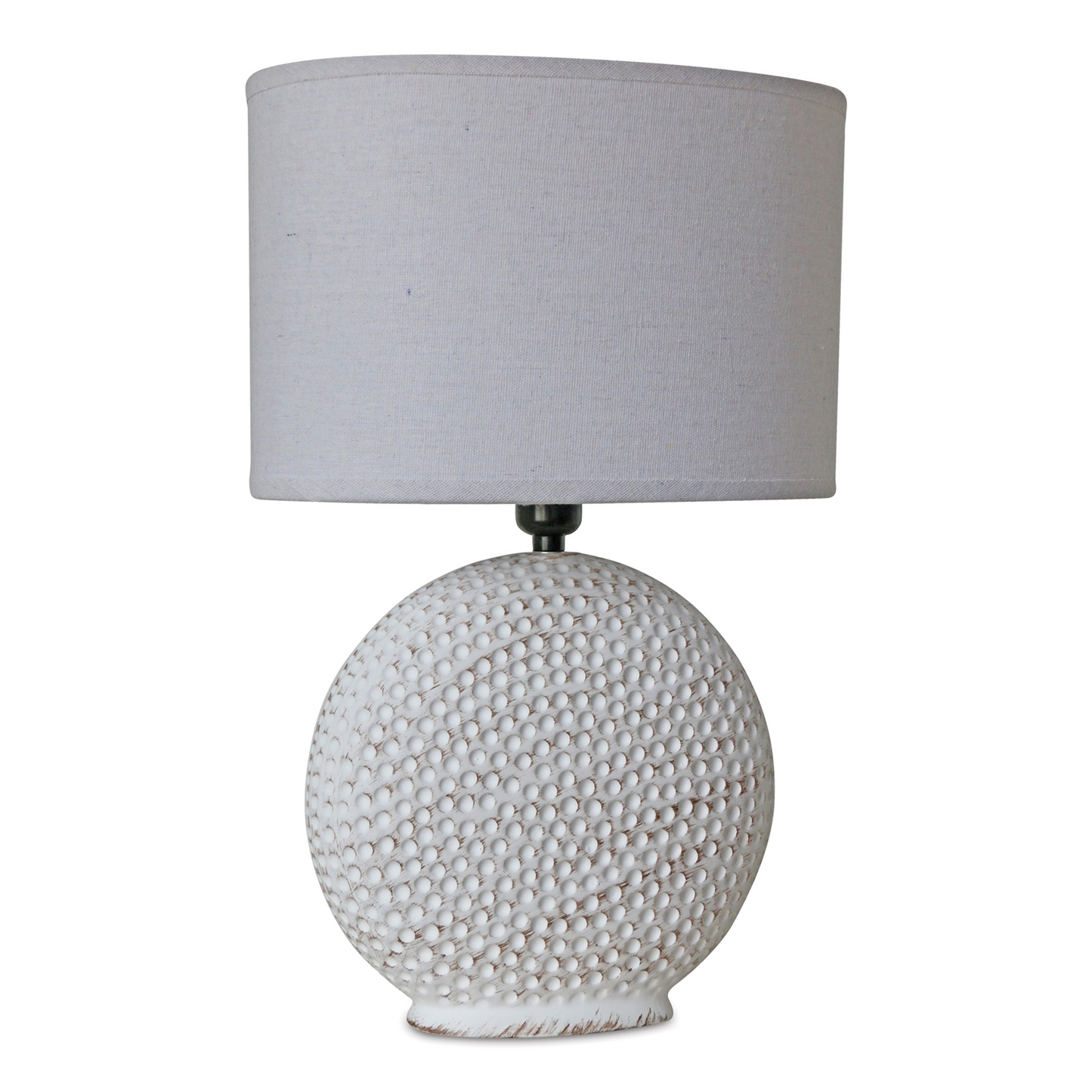 Notched Ceramic Table Lamp 26"H -Ship Only