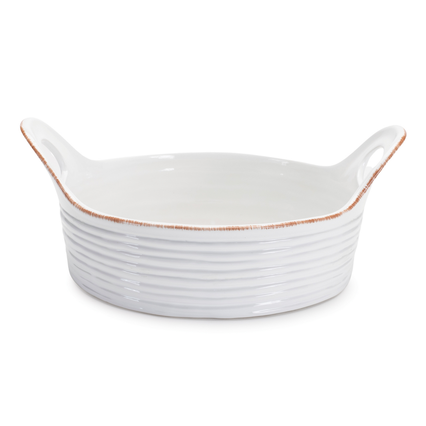 Ceramic Bowl with Handles (Set of 2) -Ship Only
