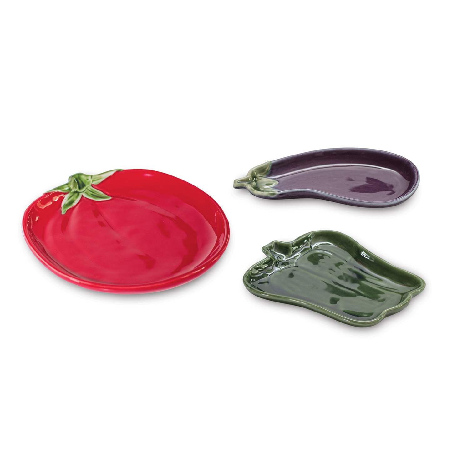 Ceramic Vegetable Plate (Set of 3) -Ship Only