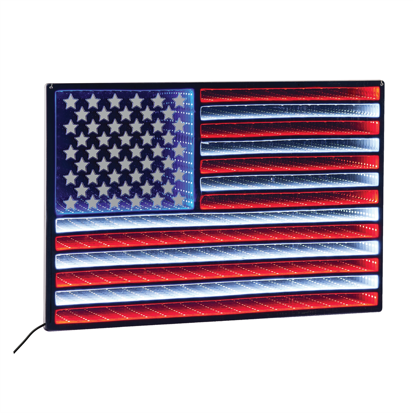 Hanging American Flag Ekko Light Display 23"L -Ship Only