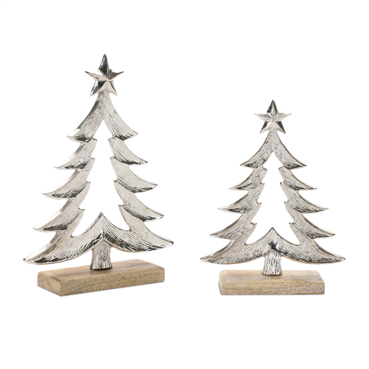 Tree (Set of 2) 8"H, 10"H Aluminum
