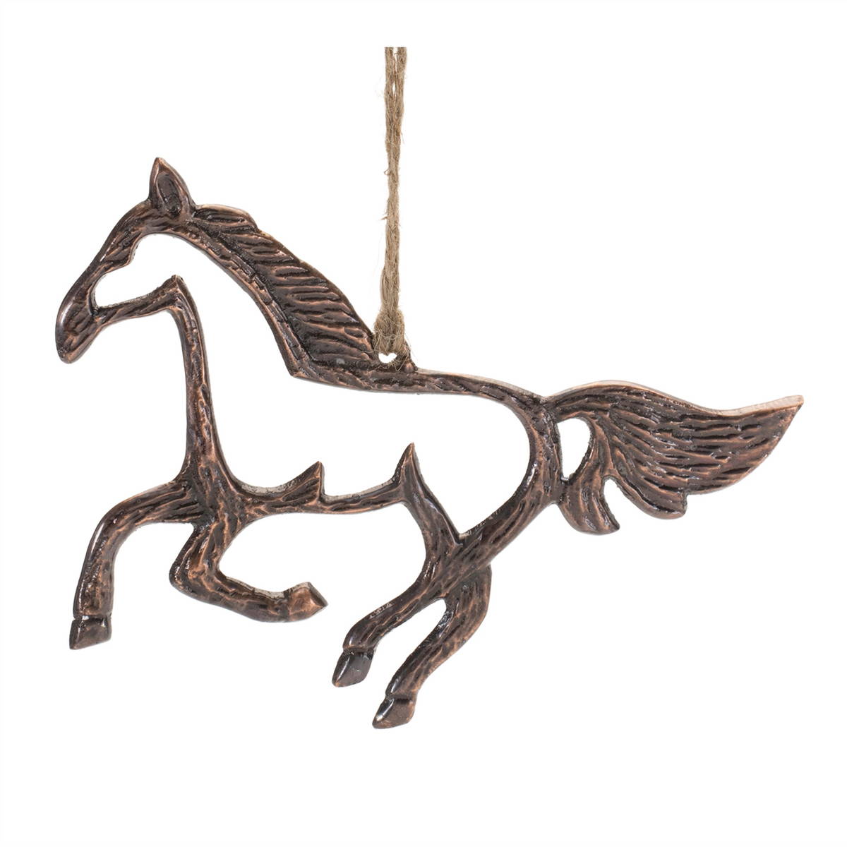 Horse Ornament (Set of 12) 4"H Aluminum -Ship Only
