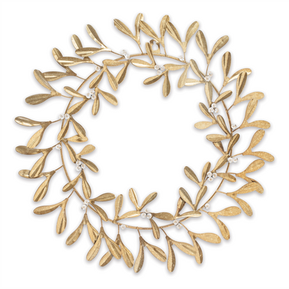 Metal Mistletoe Wreath