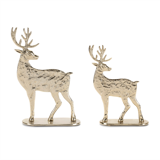 Metal Deer Decor (Set of 2) -Ship Only