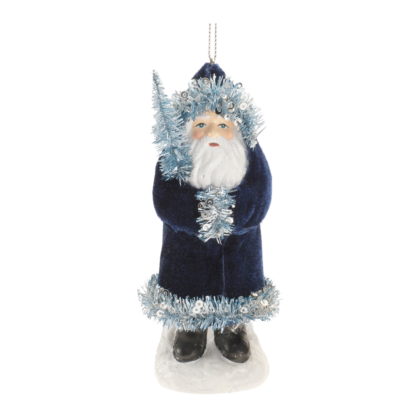 Santa Ornament (Set of 4) 5"H Paper Pulp