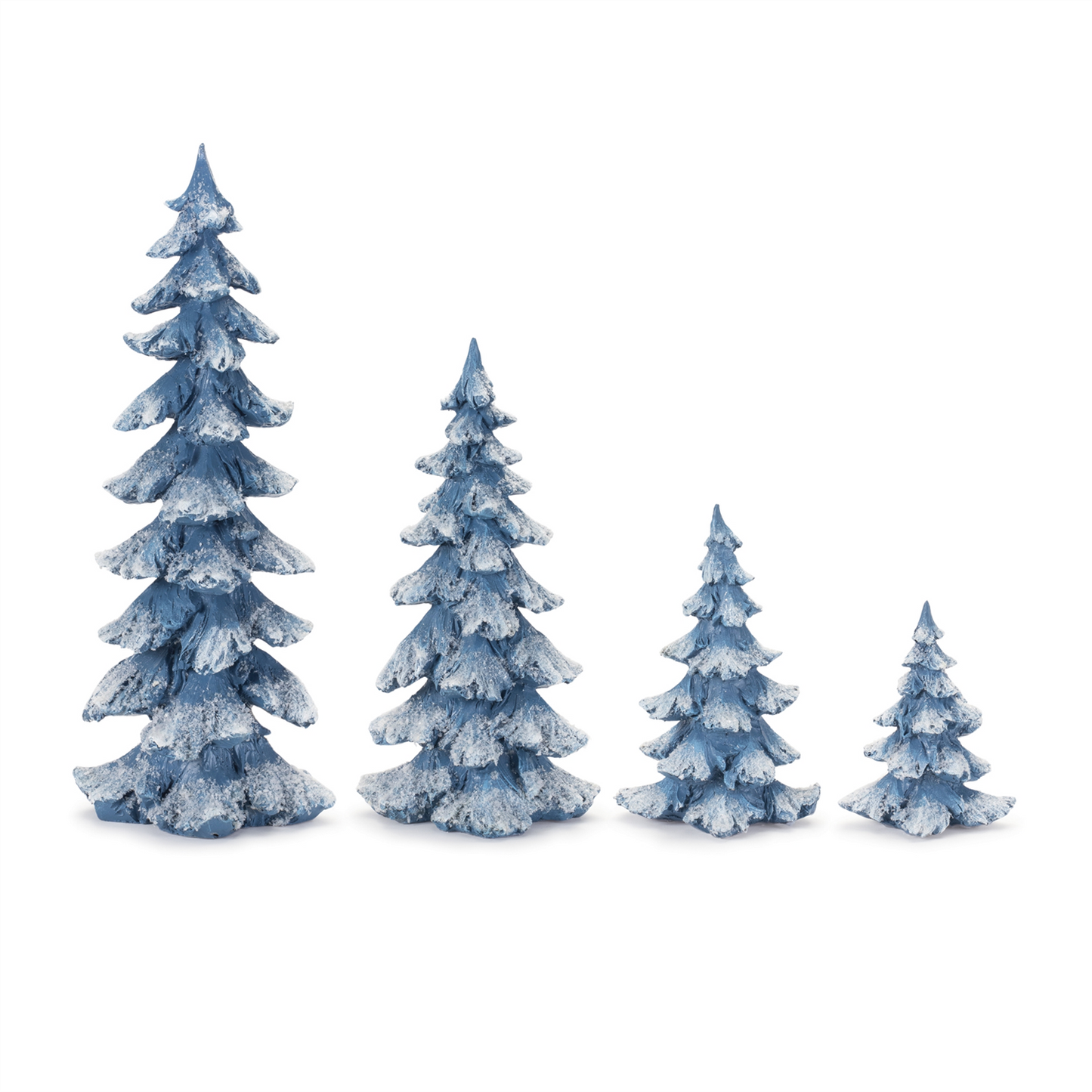 Flocked Pine Tree (Set of 4) -Ship Only