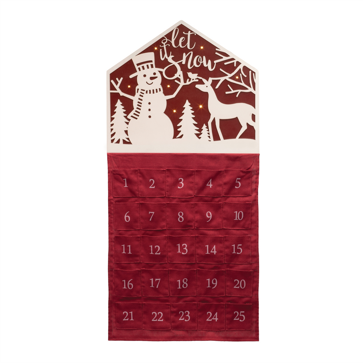 Let it Snow Christmas Countdown 35"H -Ship Only