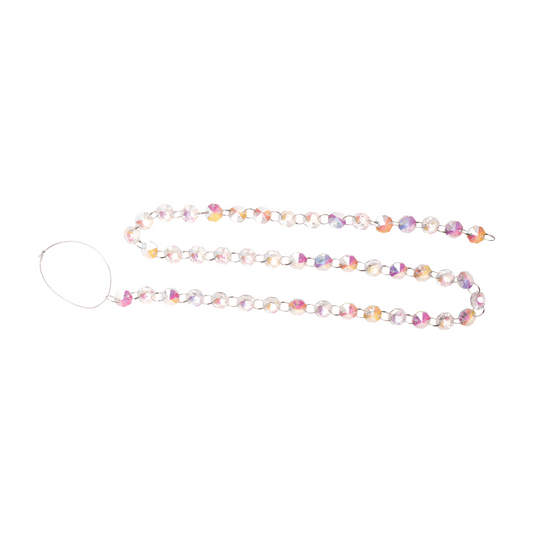 Iridescent Glass Jewel Garland (Set of 2) -Ship Only